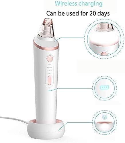USB Rechargeable Blackhead Remover Pore Vacuum with 4 Probes