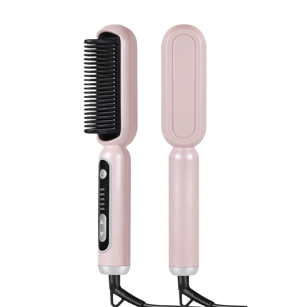 2-in-1 Hair Straightener & Curling Brush