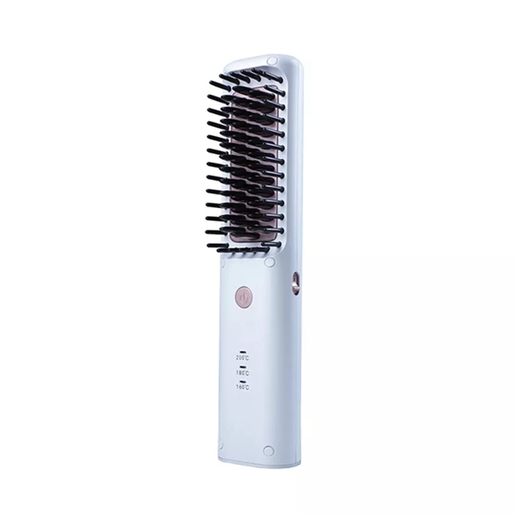 Portable Rechargeable Heated Hair Straightening Brush
