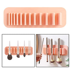 Wall-Mounted Silicone Makeup Brush Holder & Drying Rack
