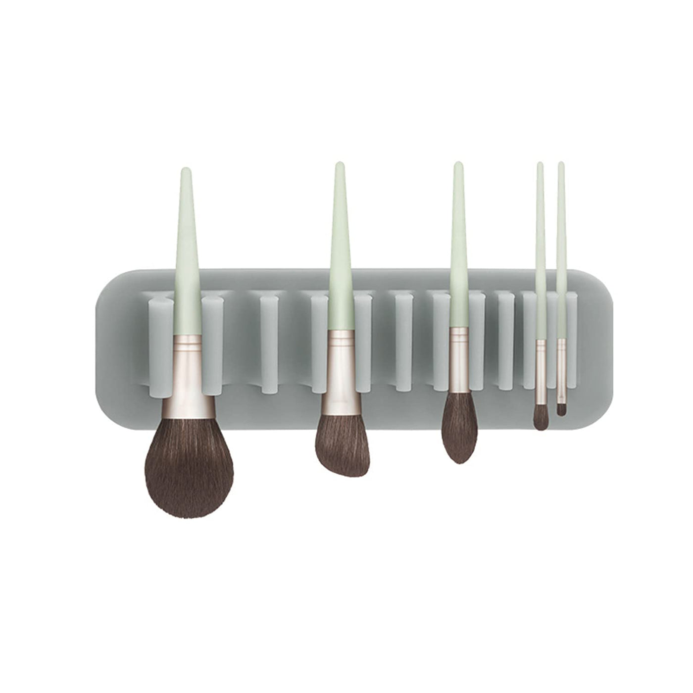 Wall-Mounted Silicone Makeup Brush Holder & Drying Rack