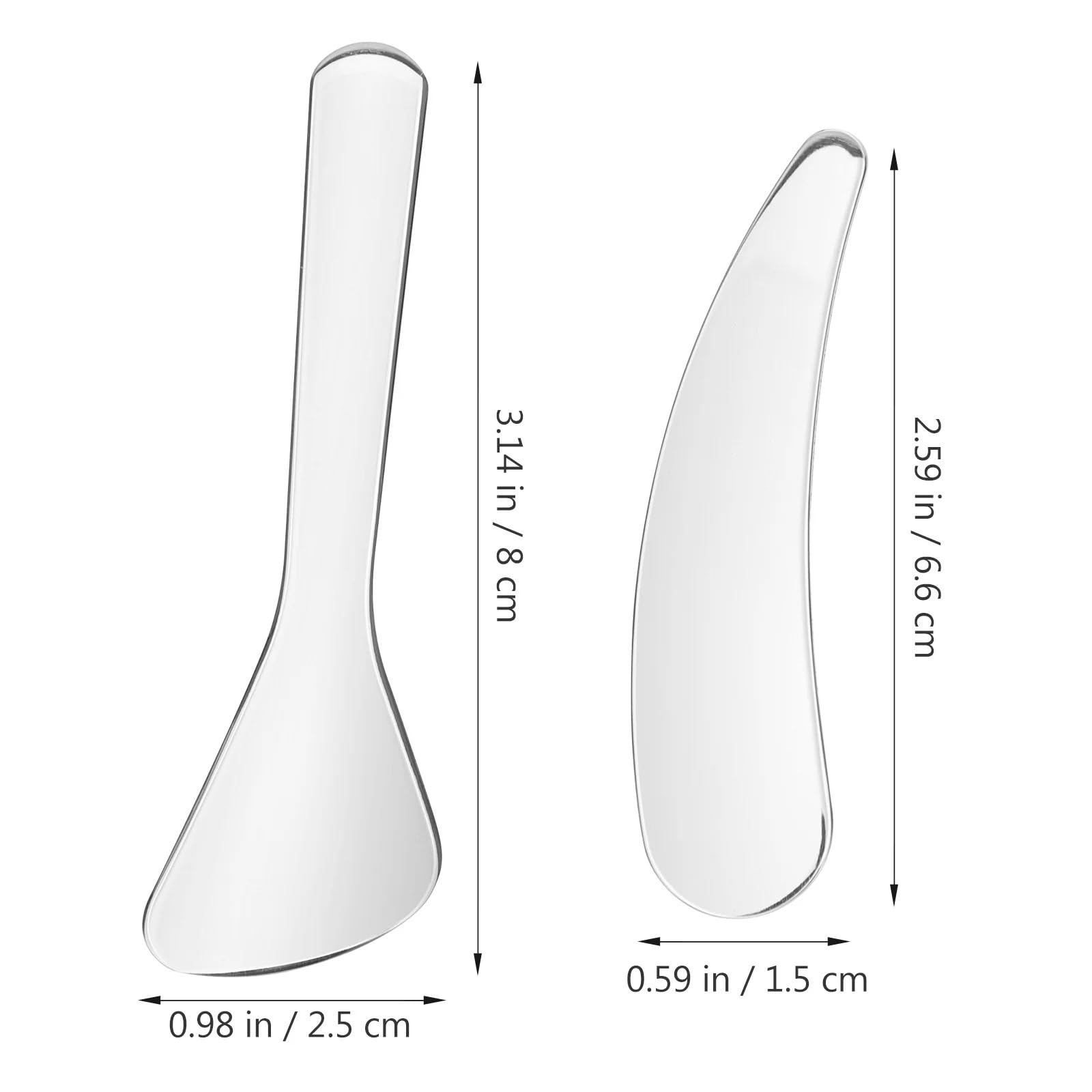 6-Piece Stainless Steel Face Mask Applicator & Spatula Set