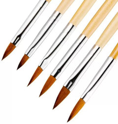 6-Piece Professional Acrylic Nail Brush Set