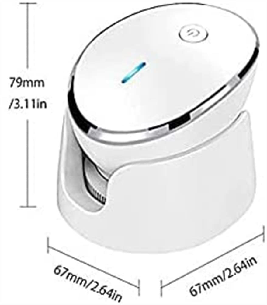 USB Rechargeable Waterproof Facial Cleansing Brush, White