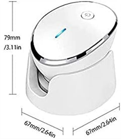 USB Rechargeable Waterproof Facial Cleansing Brush, White