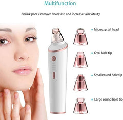 USB Rechargeable Blackhead Remover Pore Vacuum with 4 Probes