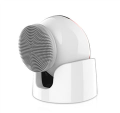 USB Rechargeable Waterproof Facial Cleansing Brush, White