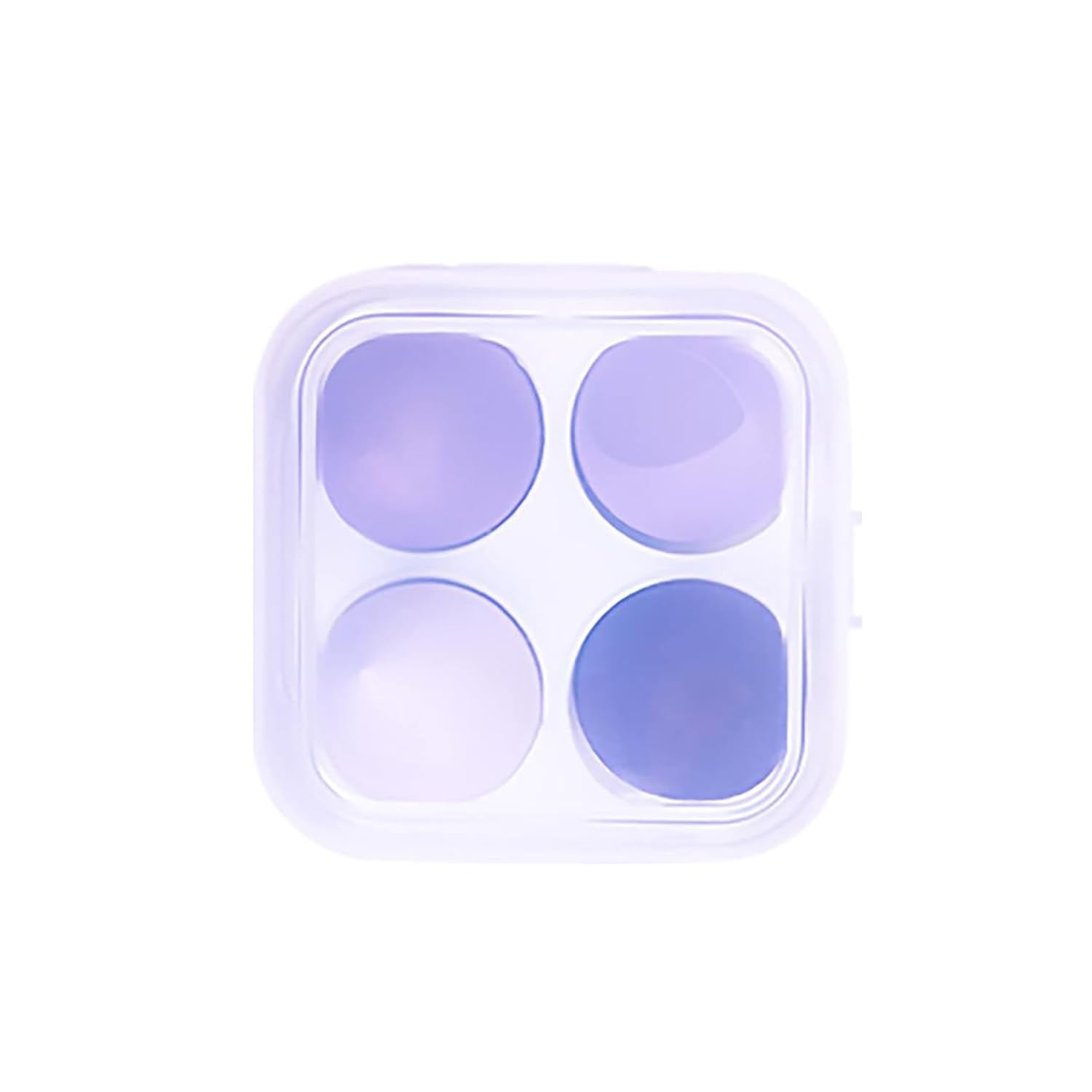 4 Pcs Makeup Sponges Set Blender Flawless for Liquid, Multi Color Cosmetic Sponge