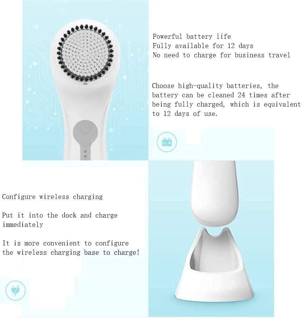 4-Speed Rechargeable Waterproof Facial Cleansing Brush