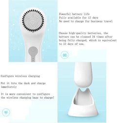 4-Speed Rechargeable Waterproof Facial Cleansing Brush