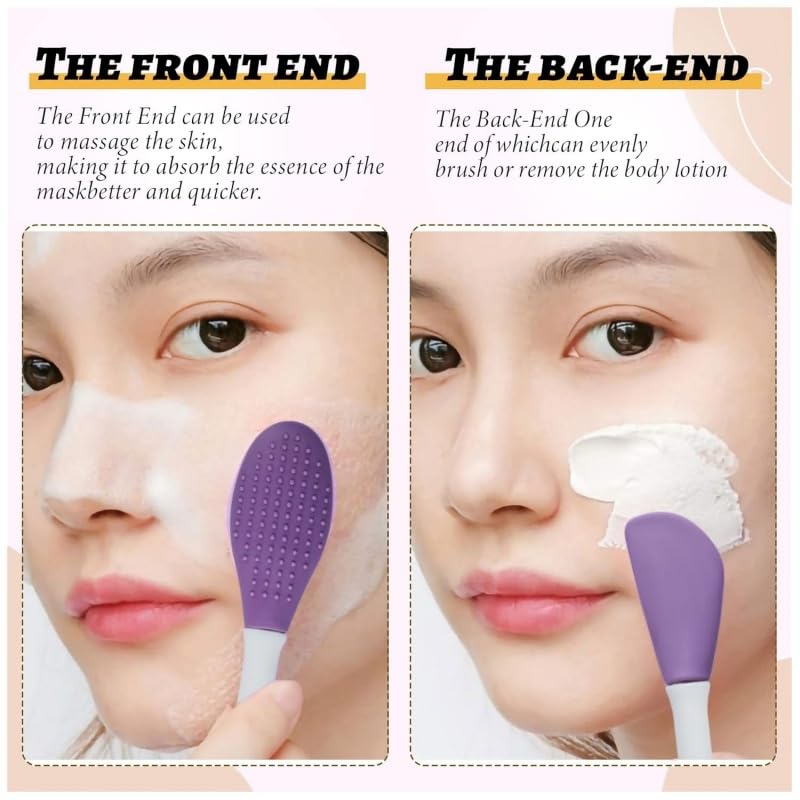 8-Piece Double-Ended Silicone Face Mask Applicator Set