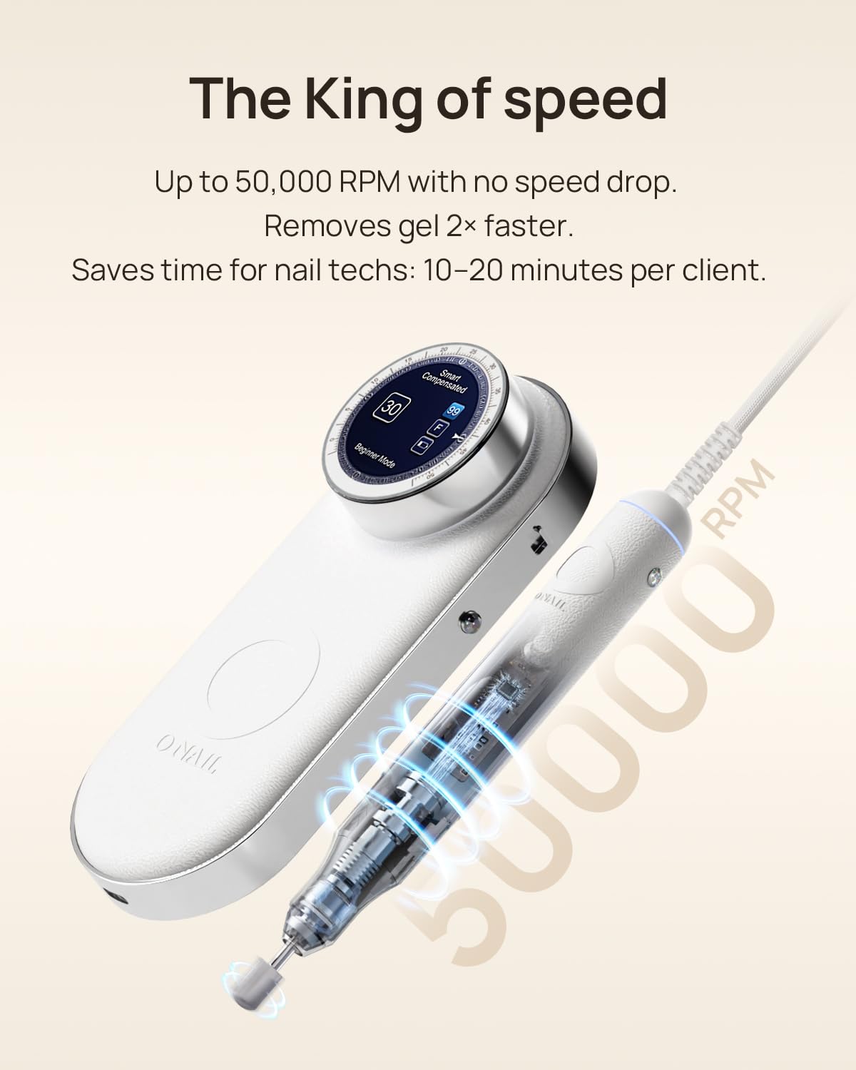 Professional ONAIL Nail Dust Collector AI UV LED Nail Lamp for Gel Nails Professional Electric Nail Drill Machine