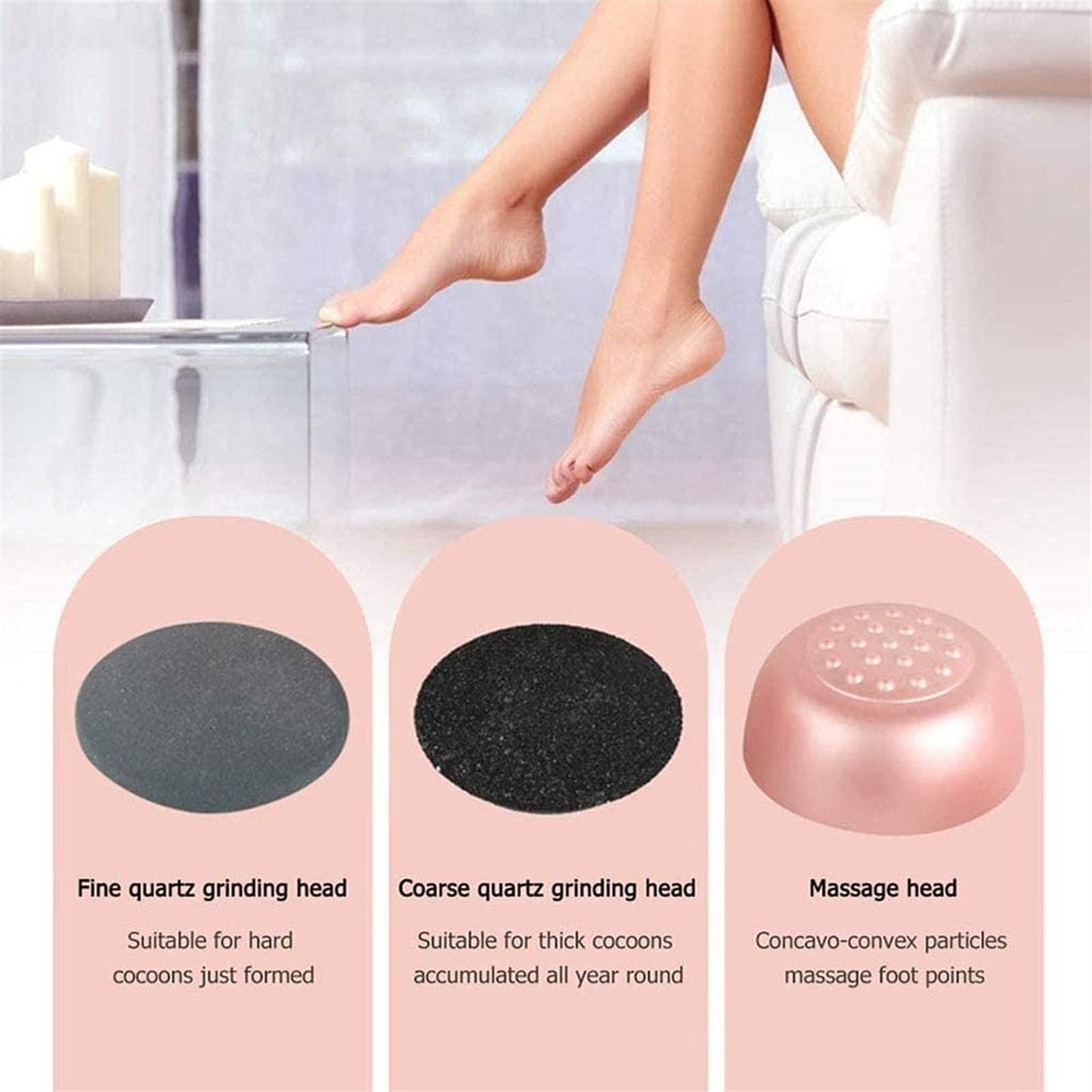 Rechargeable Electric Foot Callus Remover with Vacuum