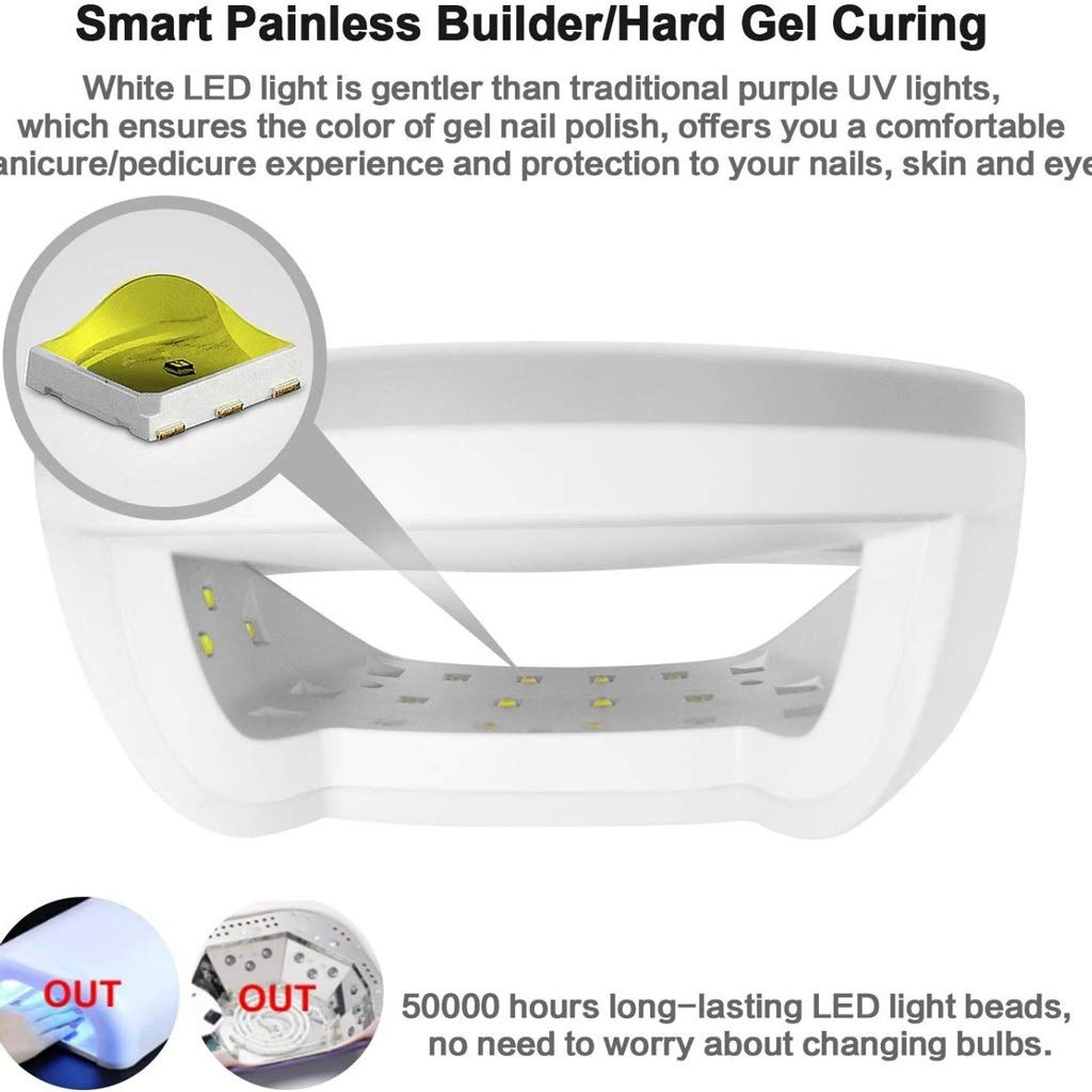 LED Gel Nail Lamp with Smart Timer