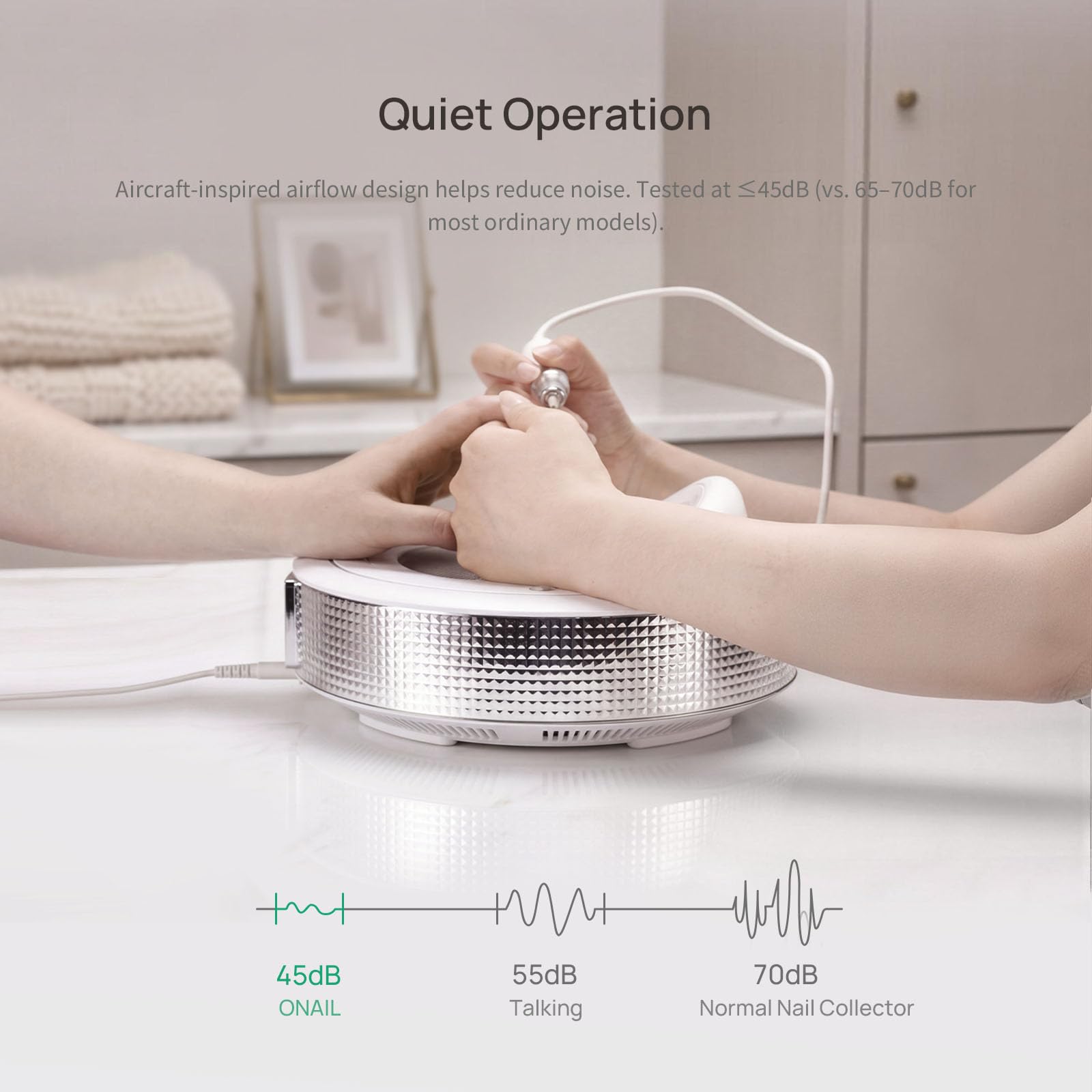 Professional ONAIL Nail Dust Collector AI UV LED Nail Lamp for Gel Nails Professional Electric Nail Drill Machine