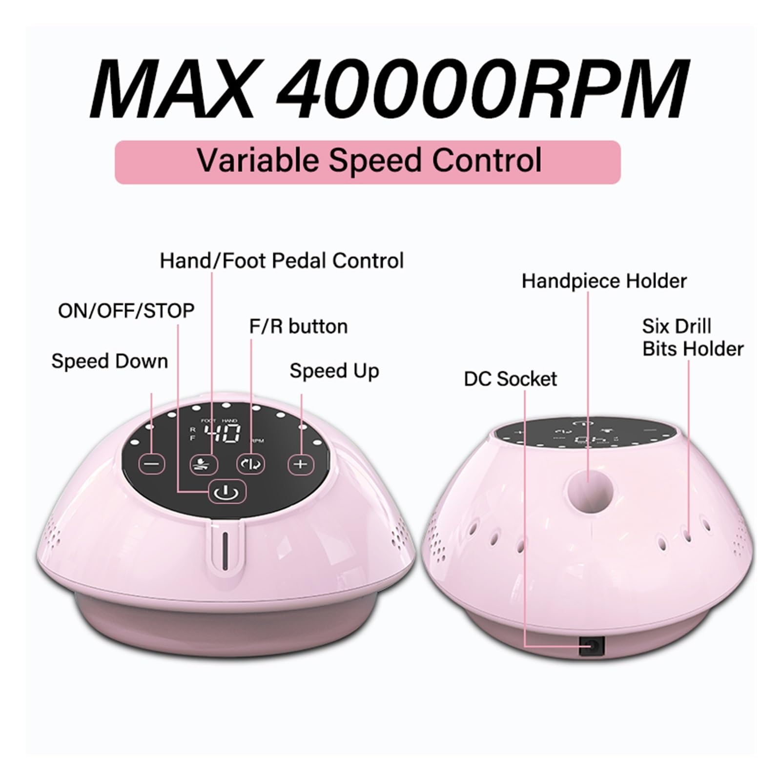 40000 RPM Professional Electric Nail Drill