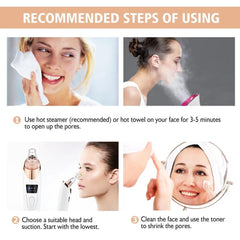 Electric Blackhead Remover Vacuum with Adjustable Suction