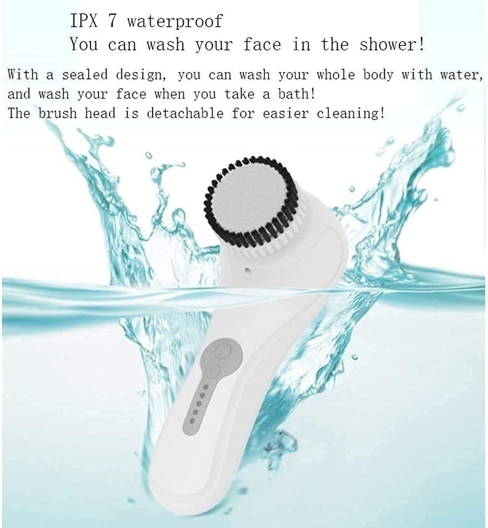 4-Speed Rechargeable Waterproof Facial Cleansing Brush