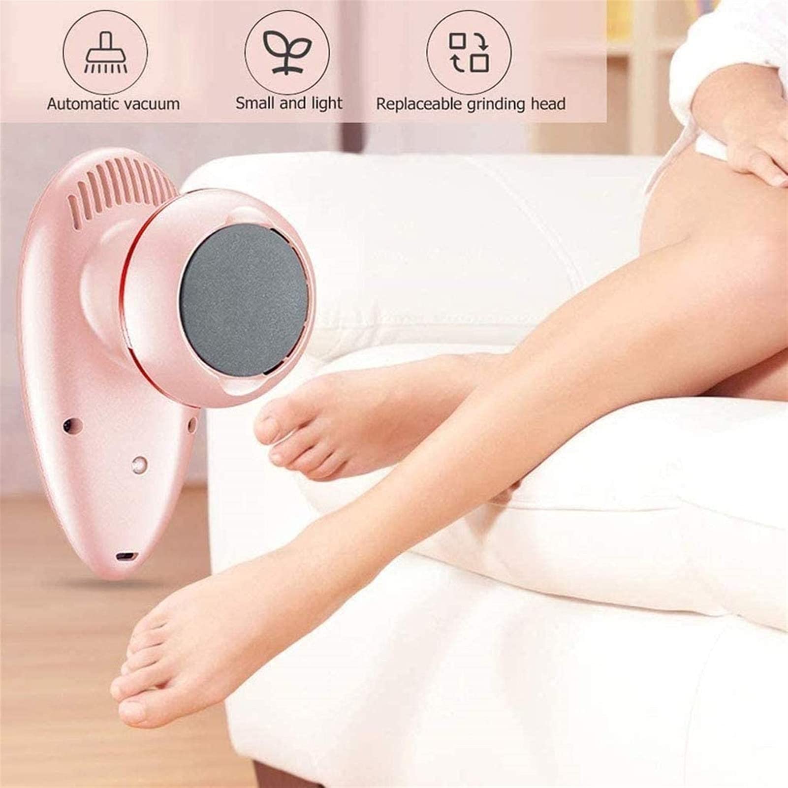 Rechargeable Electric Foot Callus Remover with Vacuum
