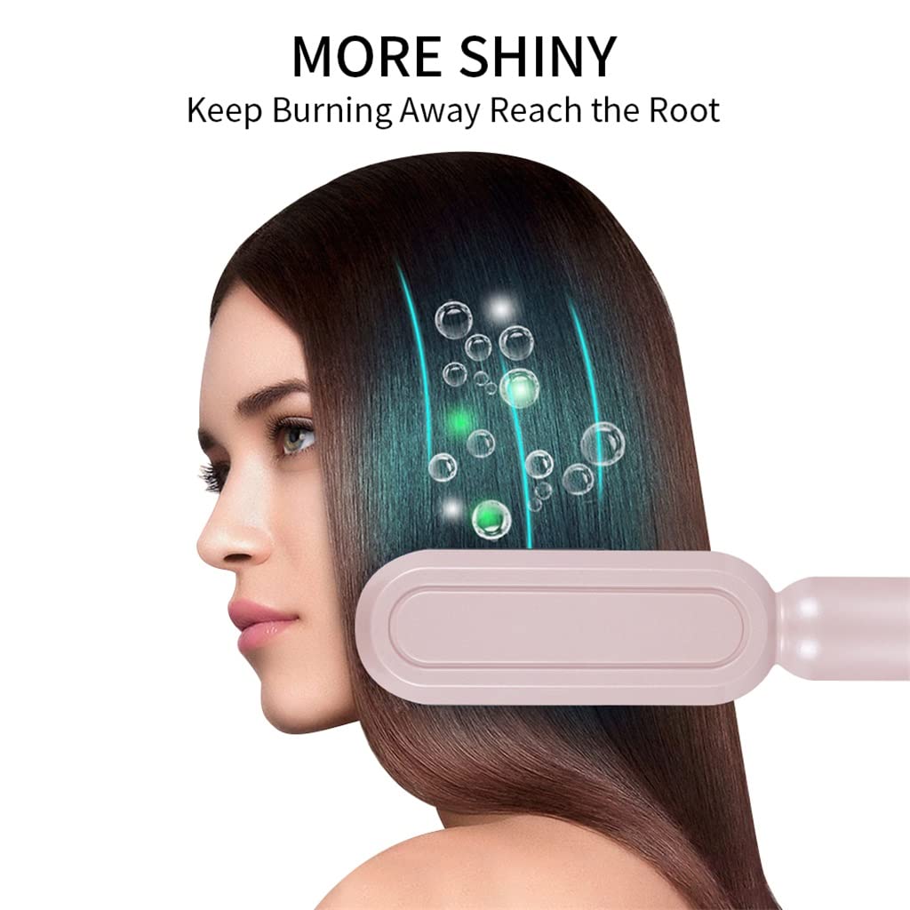 2-in-1 Hair Straightener & Curling Brush