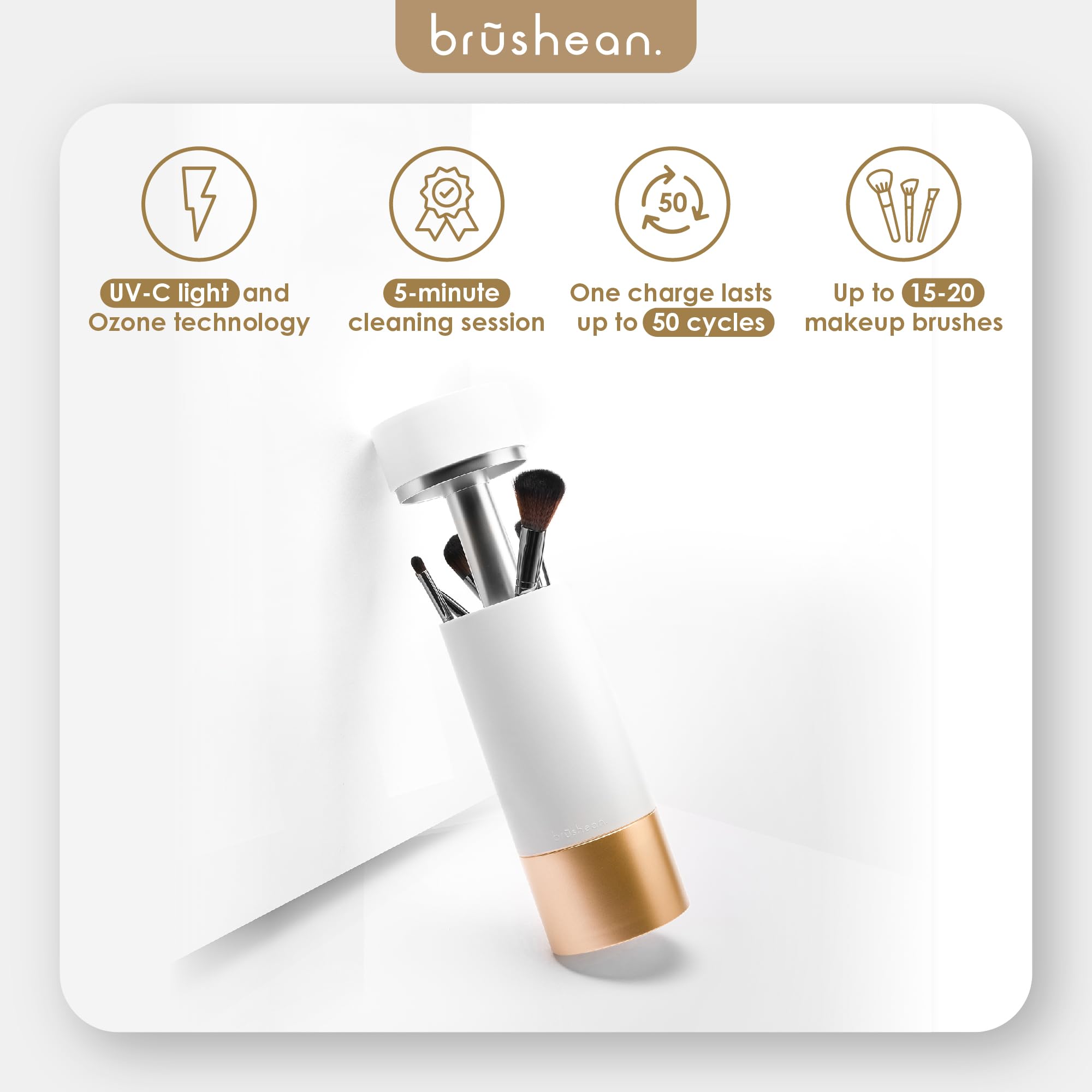 UV Makeup Brush Sanitizer & Storage Holder
