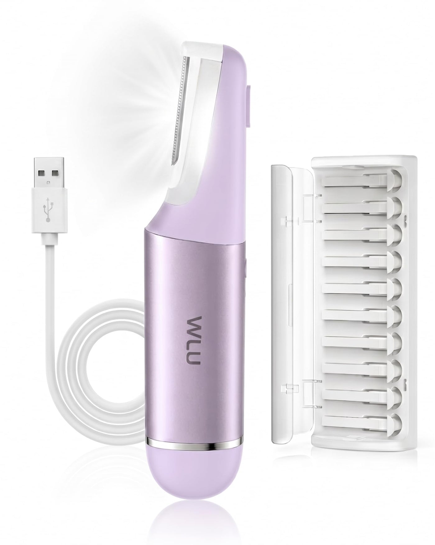 WLU Dermaplane Razor for Women Face with 10 Blades