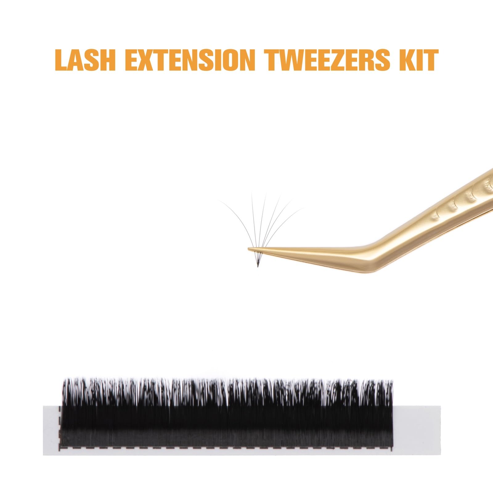 5-Piece Professional Lash Extension Tweezer Set