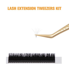 5-Piece Professional Lash Extension Tweezer Set