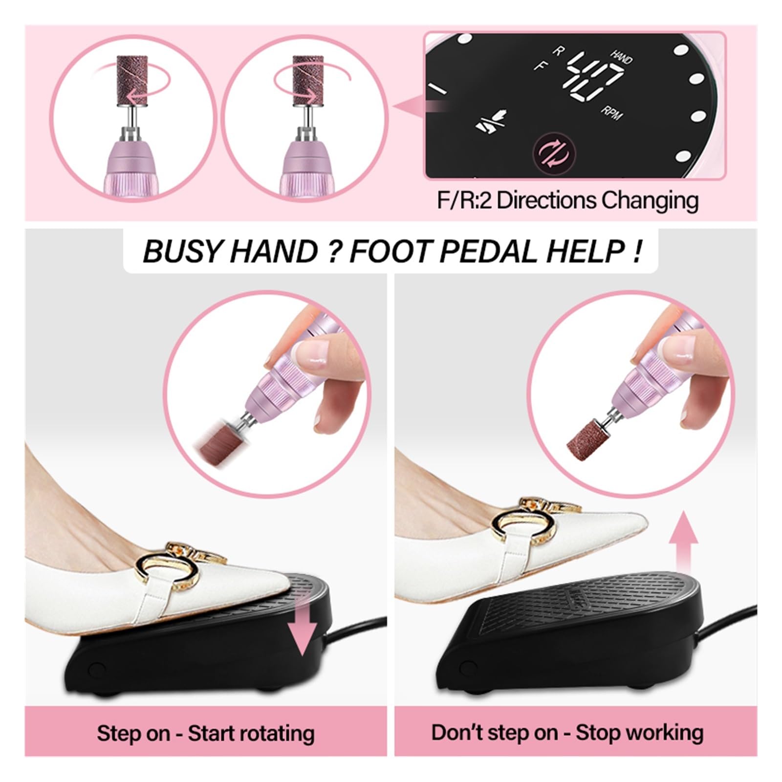 40000 RPM Professional Electric Nail Drill
