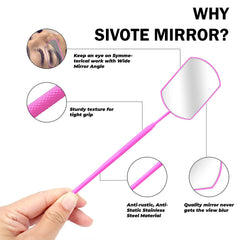 Professional Lash Tweezer + UPGRADED DESIGN Lash Mirror