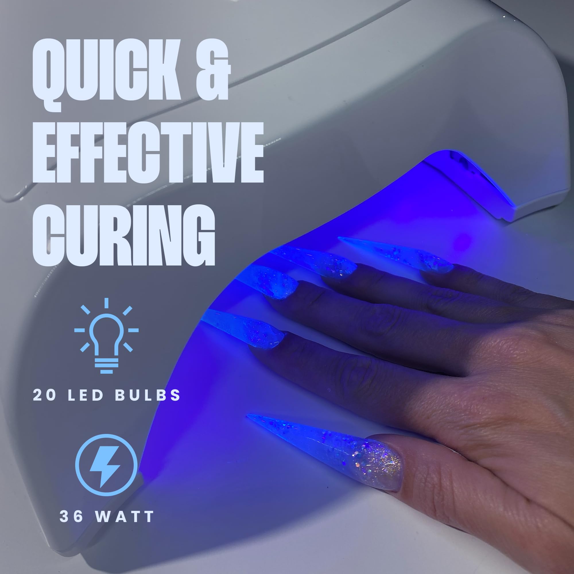 36W Cordless LED UV Gel Nail Lamp