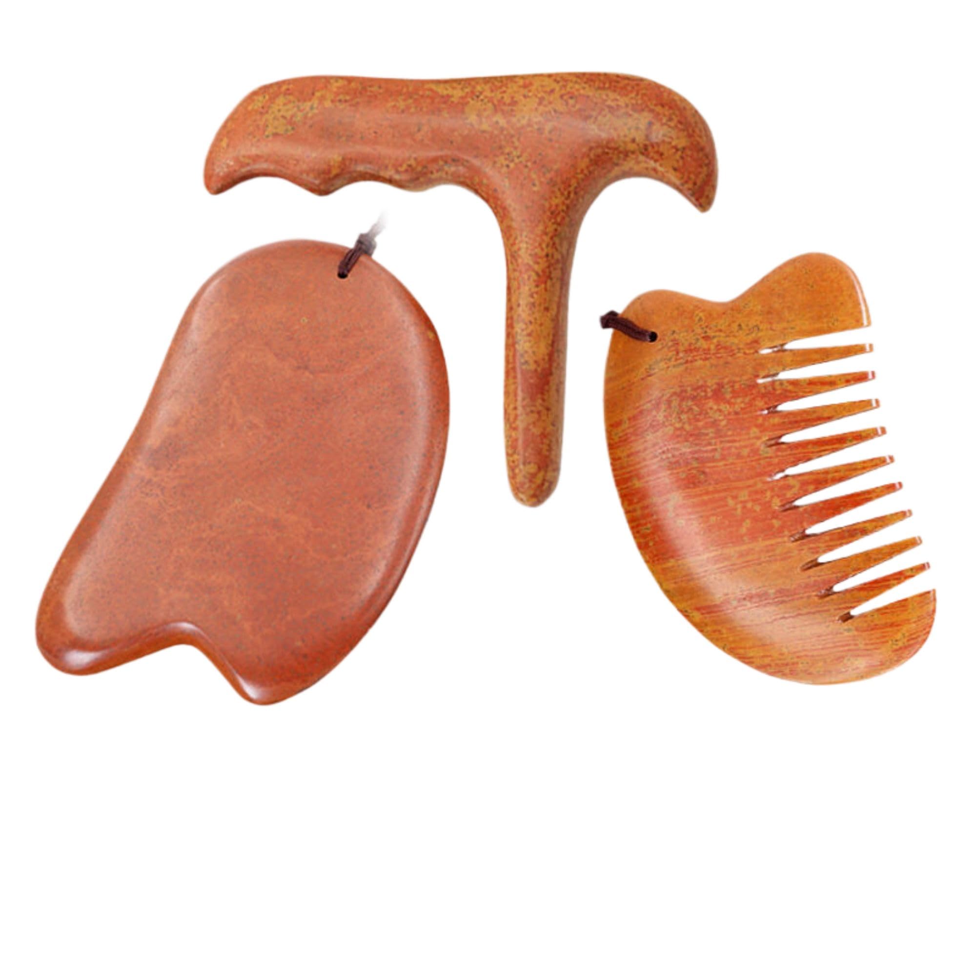 Natural Bian Stone Gua Sha Massage Tool Set