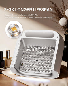 Professional ONAIL Nail Dust Collector AI UV LED Nail Lamp for Gel Nails Professional Electric Nail Drill Machine