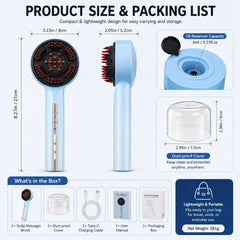 3-in-1 Electric Scalp Massager & Hair Oil Applicator