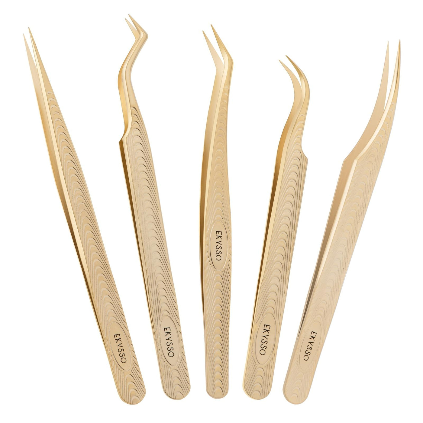 5-Piece Professional Lash Extension Tweezer Set