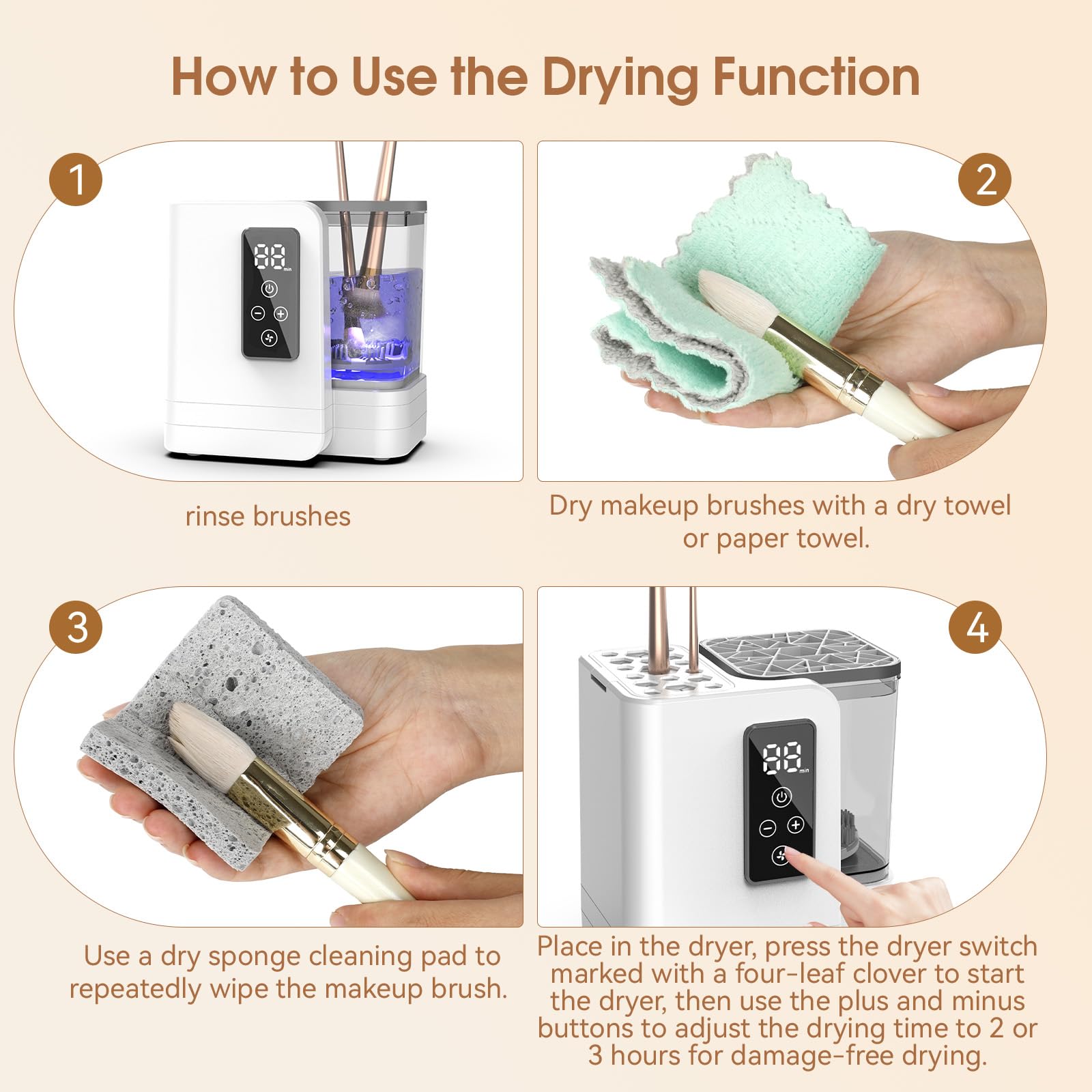Automatic USB Makeup Brush Cleaner & Dryer