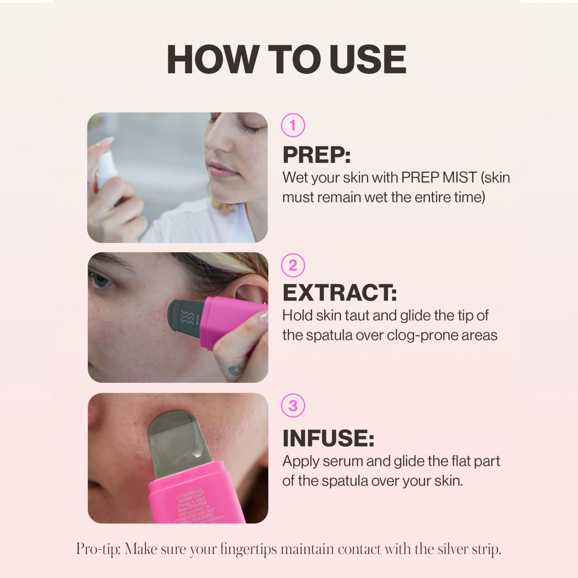 Ultrasonic 2-in-1 Pore Extractor & Skincare Infuser