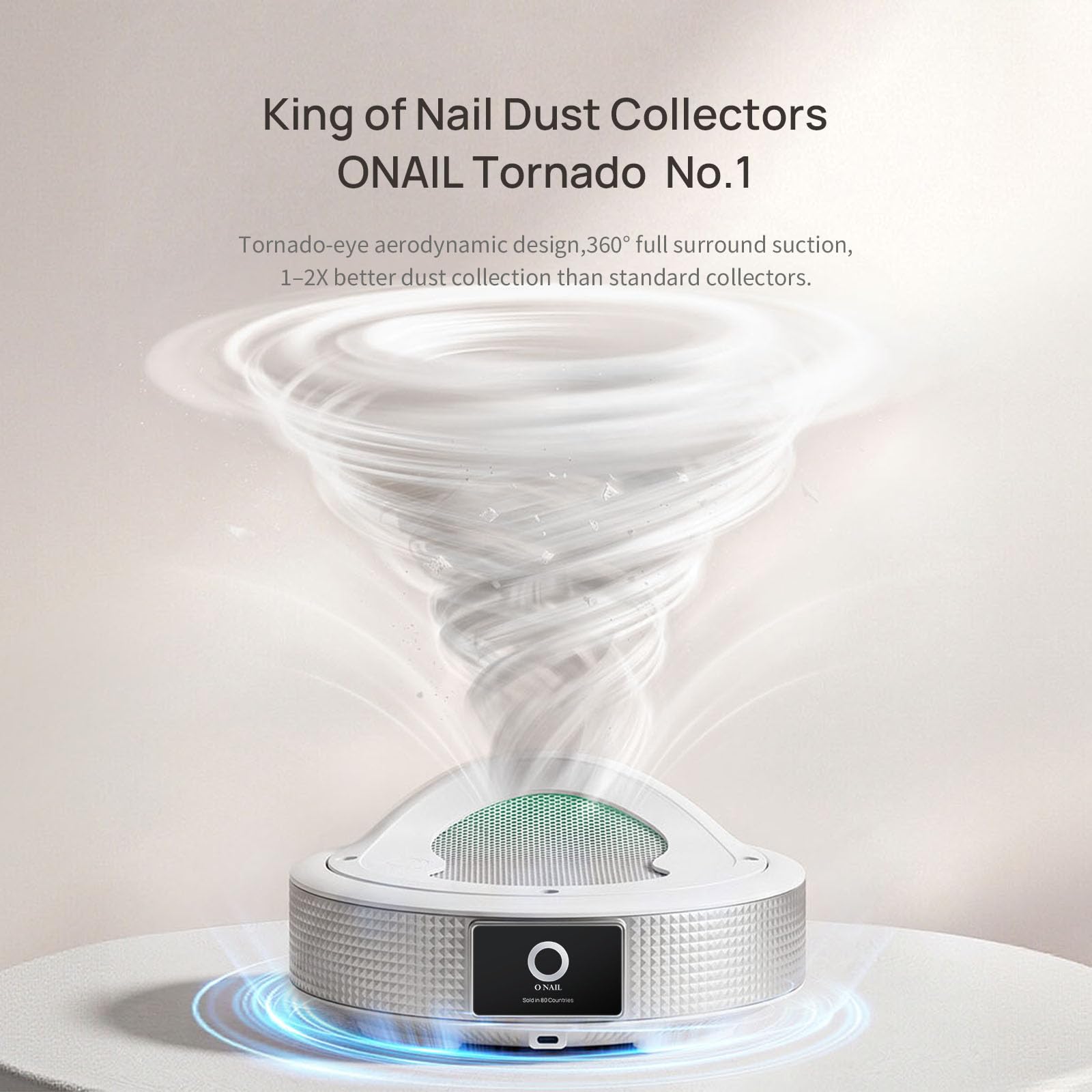 Professional ONAIL Nail Dust Collector AI UV LED Nail Lamp for Gel Nails Professional Electric Nail Drill Machine