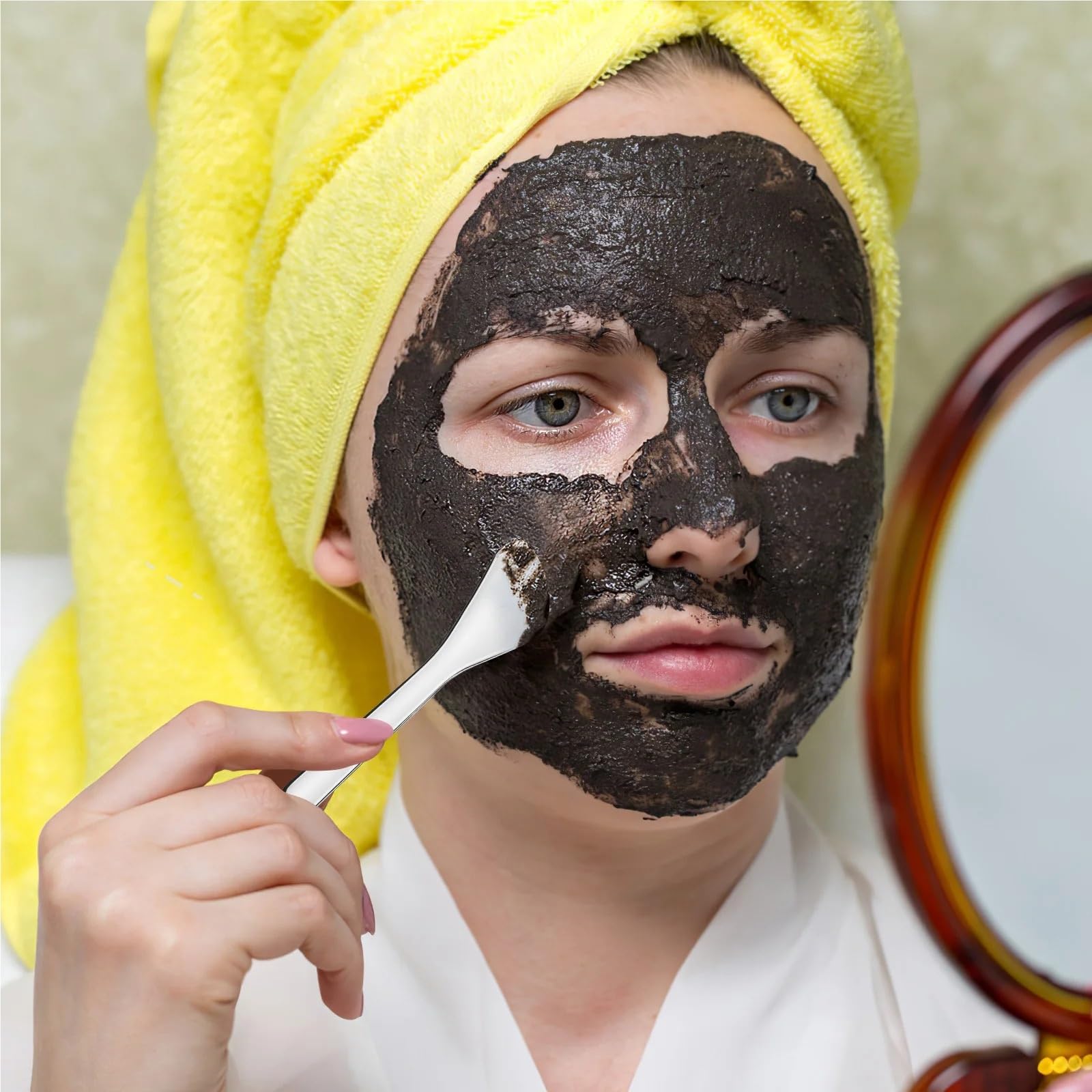 6-Piece Stainless Steel Face Mask Applicator & Spatula Set
