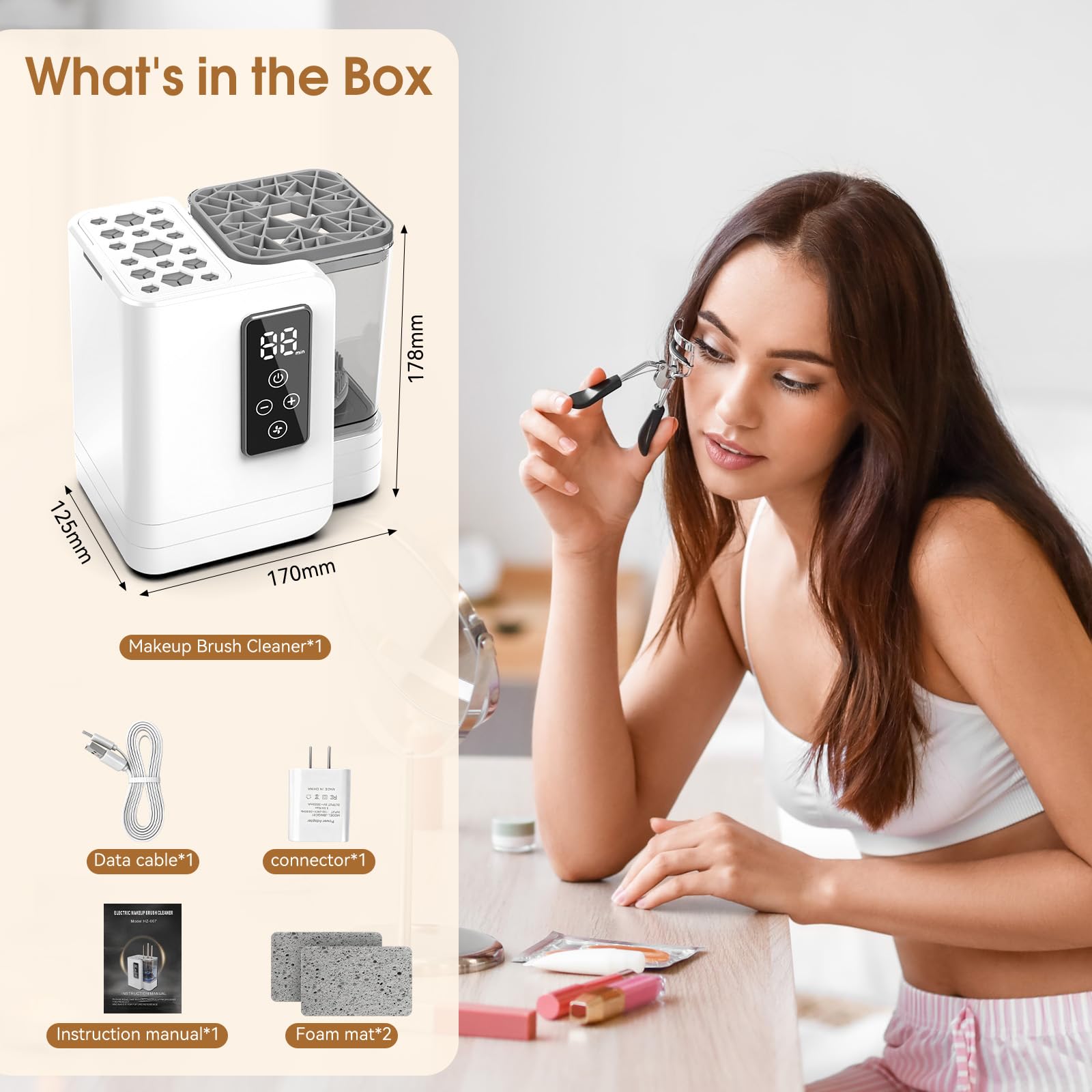 Automatic USB Makeup Brush Cleaner & Dryer
