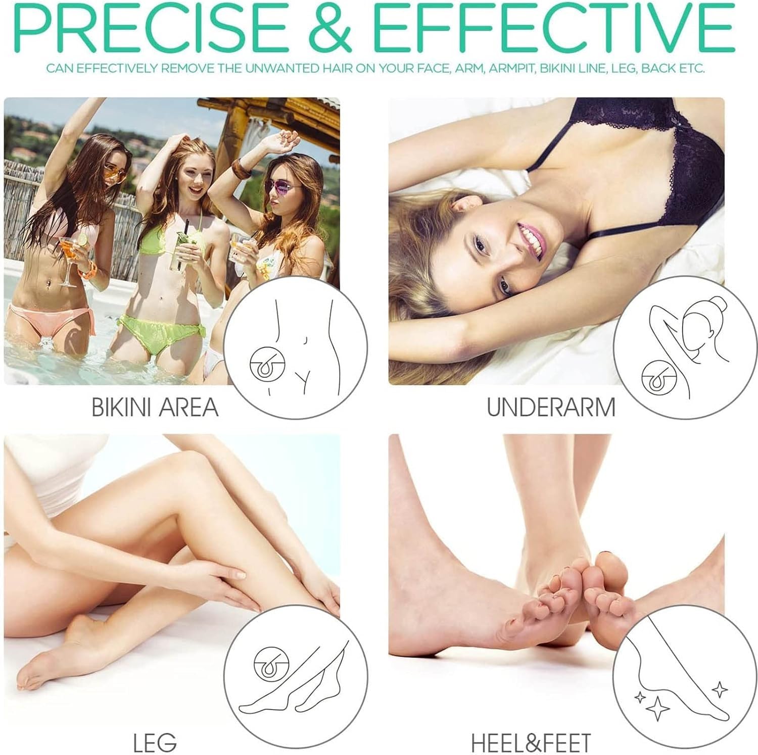 Wet & Dry Electric Epilator & Hair Trimmer