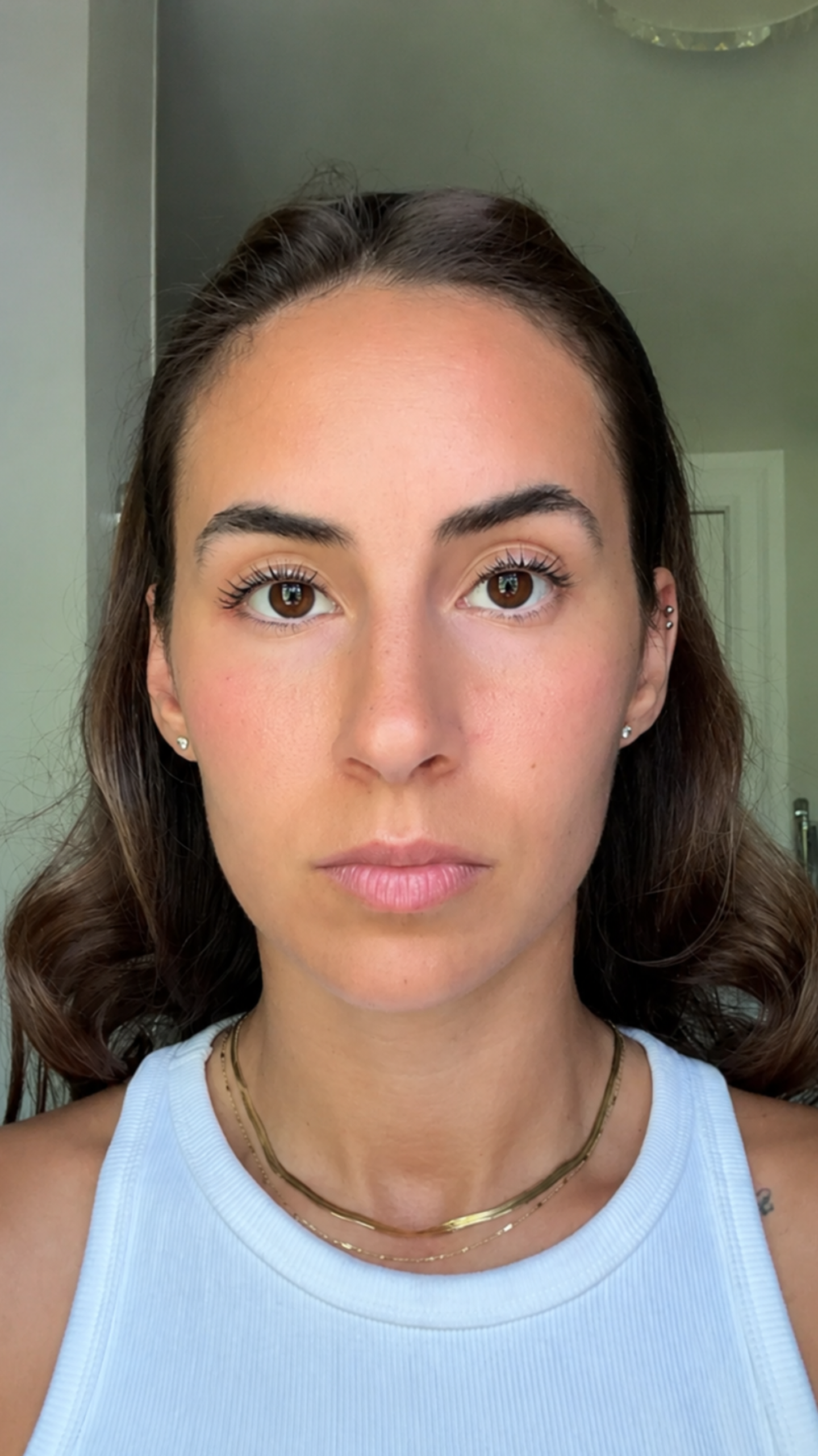 Before facial massage ritual