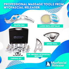 Stainless Steel IASTM Gua Sha Muscle Scraper Set