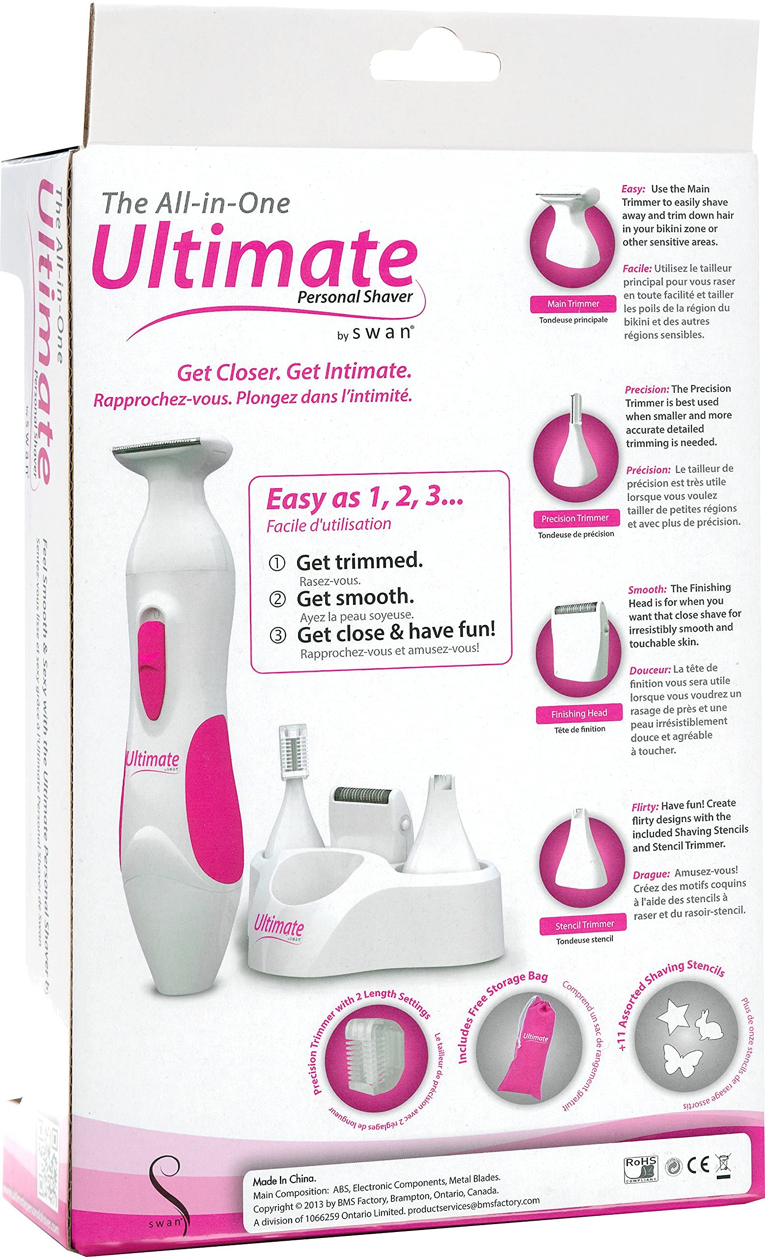 The Ultimate Personal Shaver Kit (Pink and White)